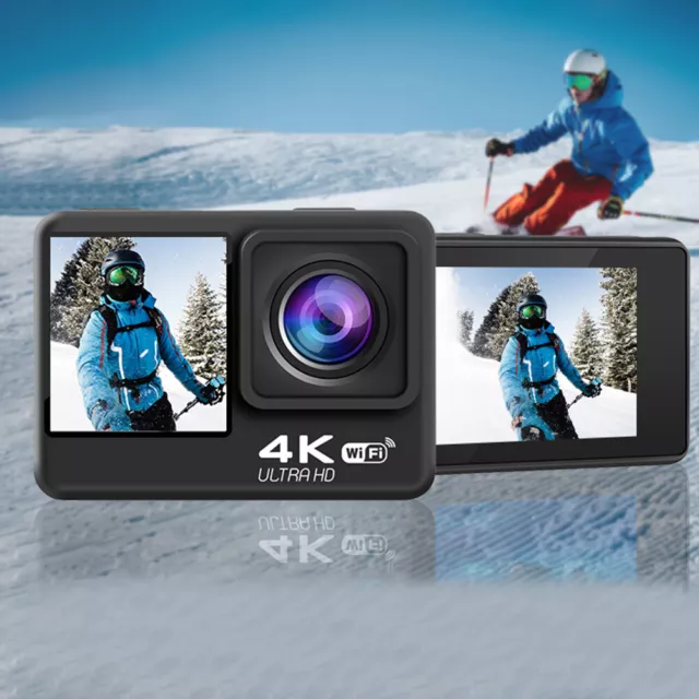 WIFI Motion Camera Waterproof 4K 60FPS Action Camera for Diving Motorcycle Rides