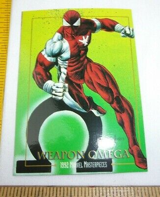 WEAPON OMEGA 96 Marvel Masterpieces 1992 card SHARP CORNERS PSA it! Skybox