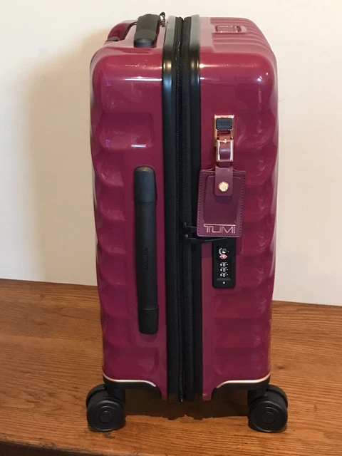 Tumi 19 Degree International EXPANDABLE Carry On BERRY Spinner NEW! 3