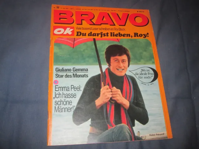 Bravo 31.7.1967 32/67 mit Giuliano Gemma Poster Heft komplett