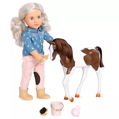 Our Generation 18" Equestrian Doll & Horse Set - Yanira with Foal 2