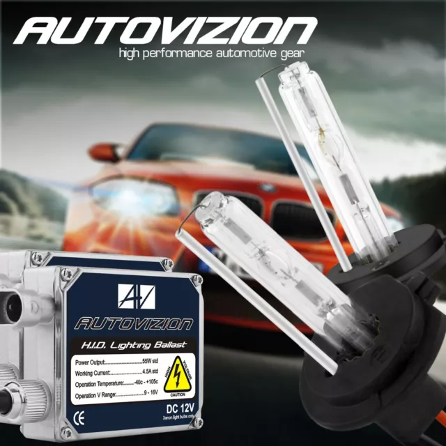 AGT AC 55W HID Conversion Kit H4 H7 H11 H13 9003 9005 9006 6K 10K Hi-Lo Bi-Xenon