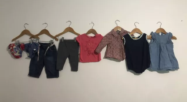Pacchetto di vestiti per bambine età 6-9 mesi Next M&S Gap Ted Baker