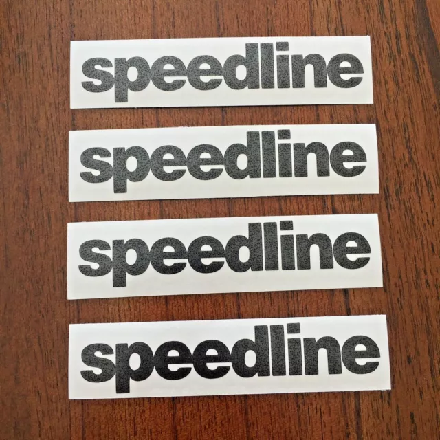 Speedline Wheel Rims Replacement Sticker Decals 4x Set Any Color Alloy Spoke Rim