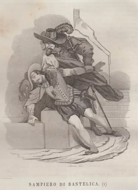 Sampiero di Bastelica incisione in rame 1839