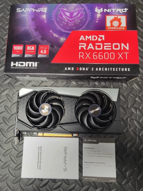 SAPPHIRE NITRO+ AMD Radeon RX 6600 XT GDDR6 8GB Graphics Card £167.10 ...