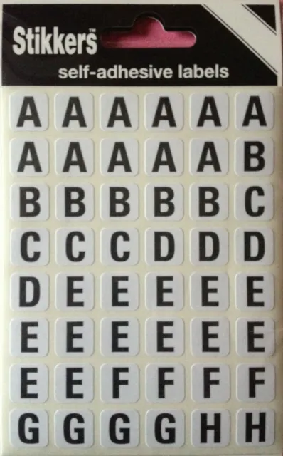 Self-Adhesive CAPITAL Alphabet Letters Stickers Permanent A-Z