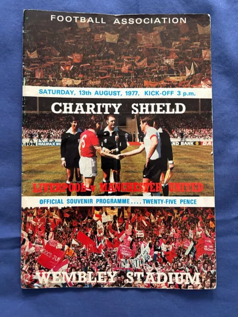 Liverpool vs Manchester United 13th August 1977 Charity Shield Programme!!