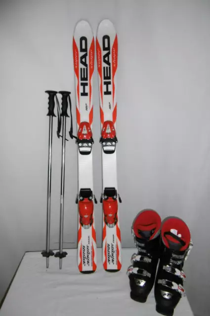 Head " Supershape " Ski Junior Allround Carver 107 Cm + Skischuhe Gr.: 35 Im Set