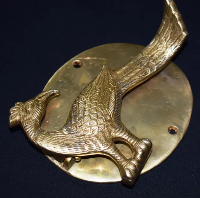 Peacock Door Knocker Brass Handmade Door Knocker Victorian Design Door Knocker 3