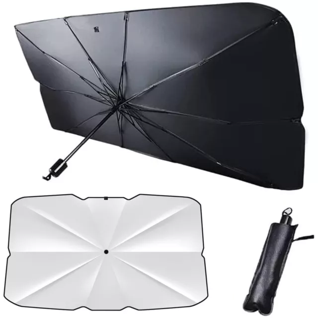 125x 65cm Foldable Car Windscreen Sunshade Cover Umbrella Front Window Sun Visor