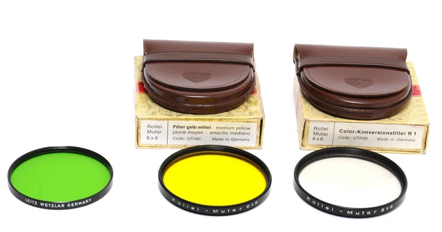 Filter various - Rollei Mutar 6x6 conversion filter and Leitz Filter Series VIII