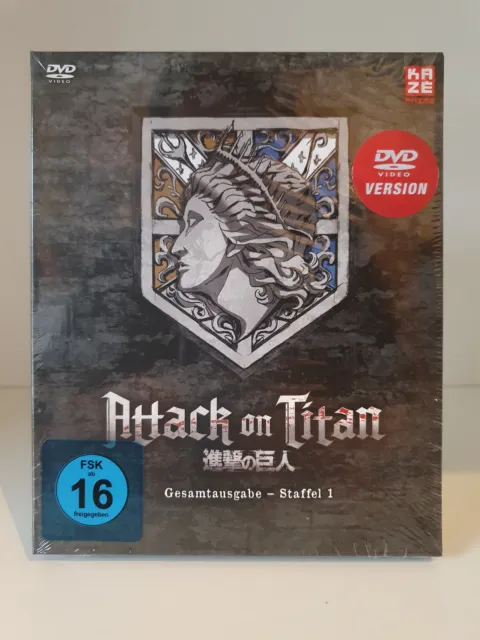 Attack on Titan - Staffel 1 Gesamtausgabe (Deluxe Edition) [4 DVDs] NEU