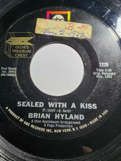 BRIAN HYLAND - Sealed With a Kiss / Barry Mann Who Put the Bomp VG F325 ...