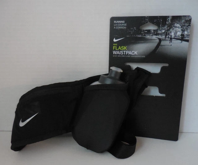 Nike Pocket Flask Waistpack 1 Bottle 10oz. 2.0 Black/Black/Silver Nike Pocket Flask Waistpack 1 Bottle 10oz. 2.0 Black/Black/Silver