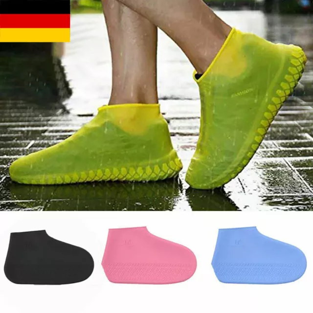 Wasserdichte Schuh Überzieher Überschuhe Fahrrad Schuhe Regenschutz Rutschfest