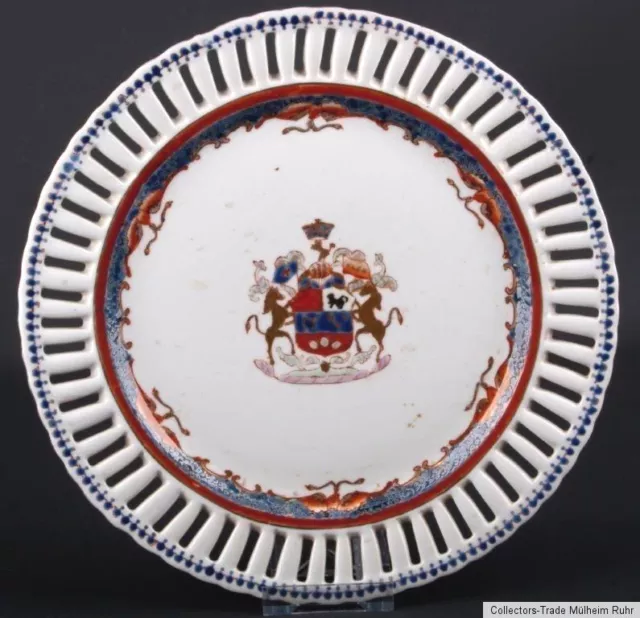 China 18./19. Jh. Teller - A Chinese Export Armorial Dish Jiaqing Cinese Chinois