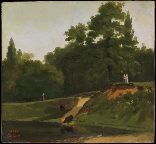 Camille Corot - Stream near Corot Property, Ville d'Avray (ca. 1823)