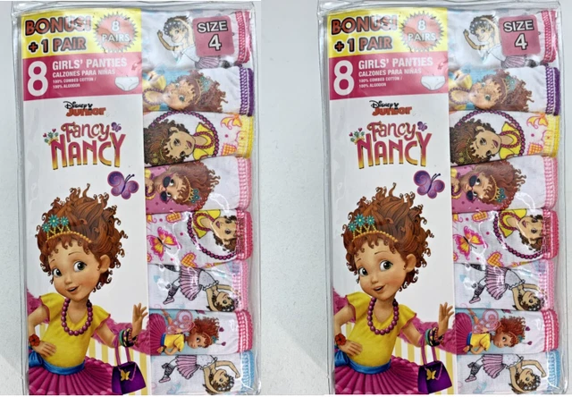 16 pairs Disney Junior FANCY NANCY Panties Underwear Girls Size 4 Cotton NEW