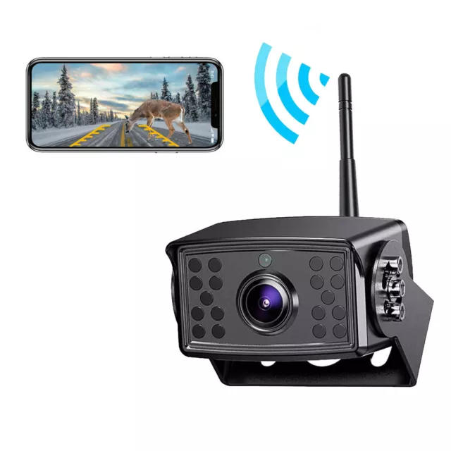 Waterproof Wireless WiFi Car Truck Camper RV Trailer Rear View Backup Camera