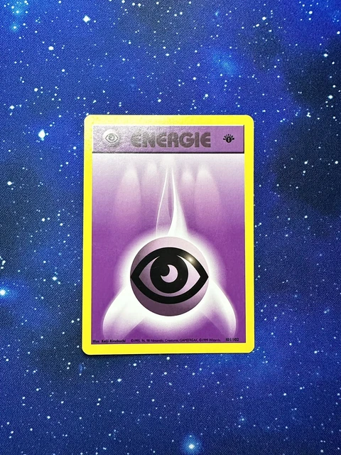 thumbnail image 2 of Pokemon Water Energy Card 102/102 - Wizards Base Set 1st Edition (French), Used 2 of 12