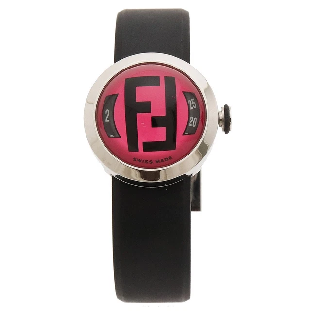 FENDI BUSSOLA BUBBLE Pink Boys Unisex Quartz Vanilla Rubber  display picture 2