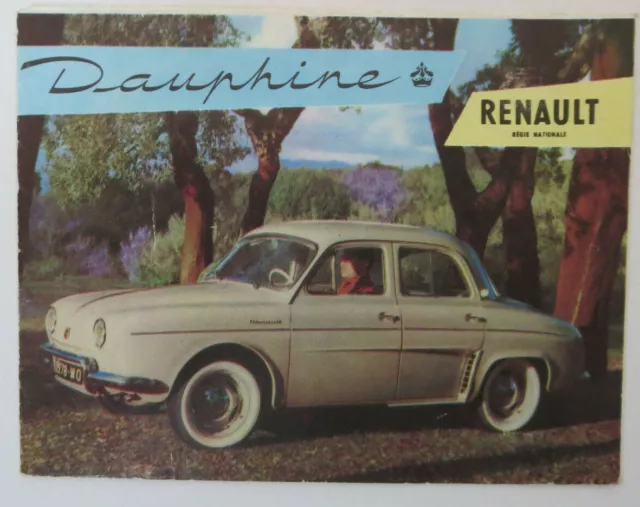 Renault Dauphine - Prospekt / Faltblatt, ca. 1956