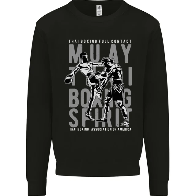 Muay Thai Boxe Spirit Mma Kick Boxe Uomo Felpa Maglione