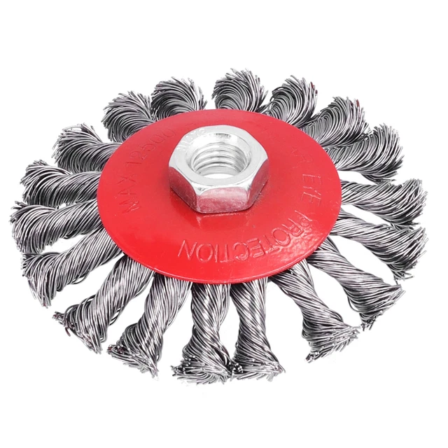 Gedrehte Drahtbürste M10 - 10,2cm Schleifrad Für Winkelschleifer
