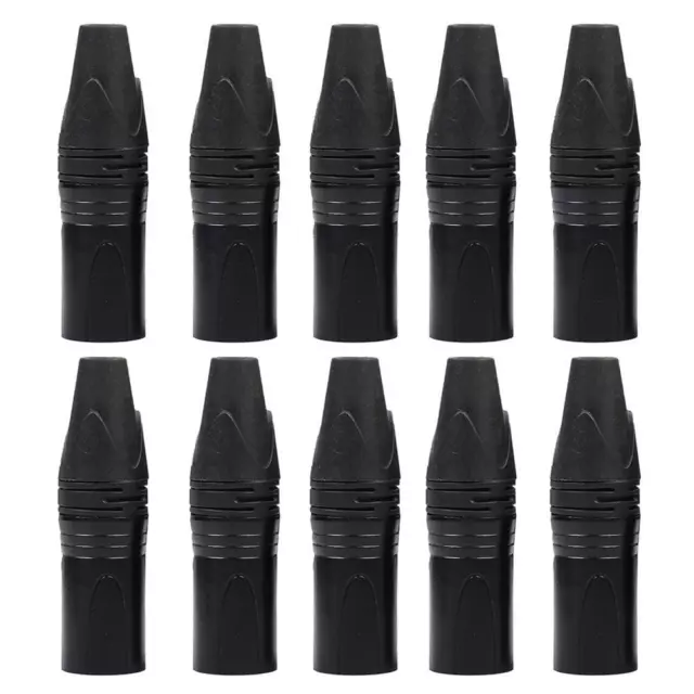 10pcs DIY Microphone XLR 3Pin Male Plug Connector Cable Solder Plug MIC Adapter