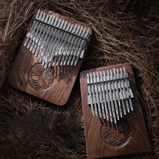 Ensemble d'instruments de musique piano pouce Kalimba en noyer noir 34 touches a