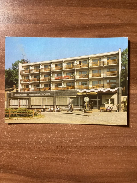 DDR-Ansichtskarte Leutenberg, FDGB-Heim Katja Niederkirchner, Thüringen, 1986