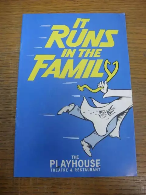 17/08/1992 Theatre Programme: It Runs In The Family [At Playhouse London]