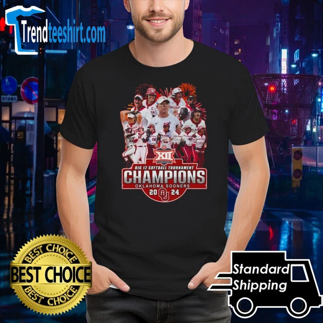 OKLAHOMA TEAM SOONERS Big 12 Softball Tournament Champions 2024 TShirt