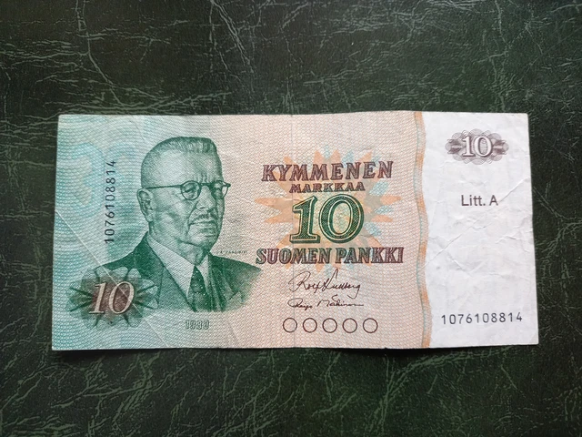 FINLAND 10 Markkaa 1980