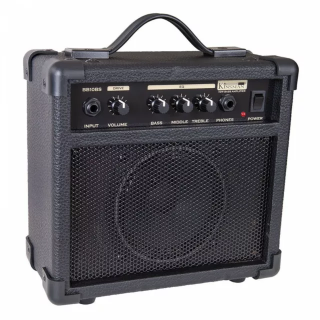 Kinsman 10w Practice Bass Guitar Amplifier Amp Combo - BB10BS