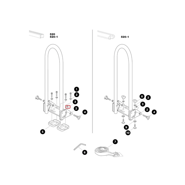 Thule Hex dado per supporto kayak 50627