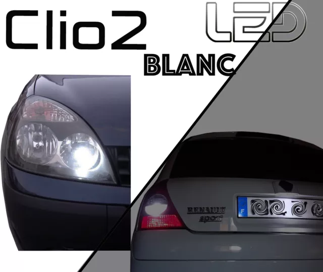 Pour Renault Clio 4 - 2 Ampoules LED blanc Eclairage Coffre Bagages anti  erreur