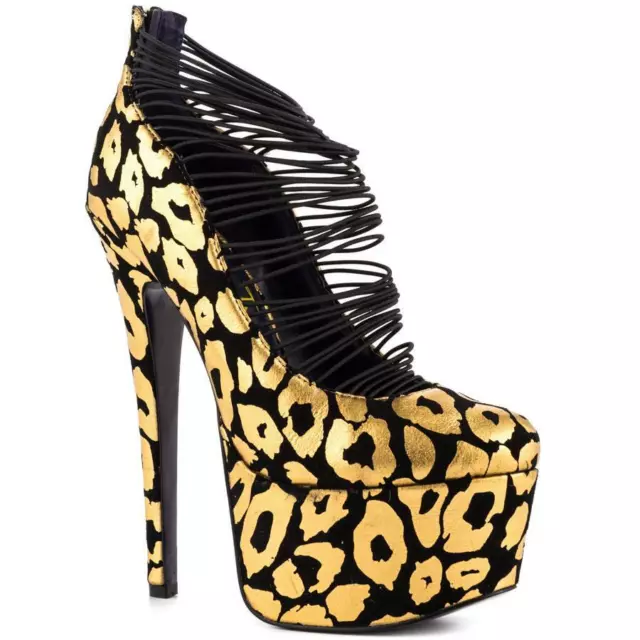 NEW London Trash "Ceres" - WAS $170! - Cheetah, 6.5" stiletto, 2" platform