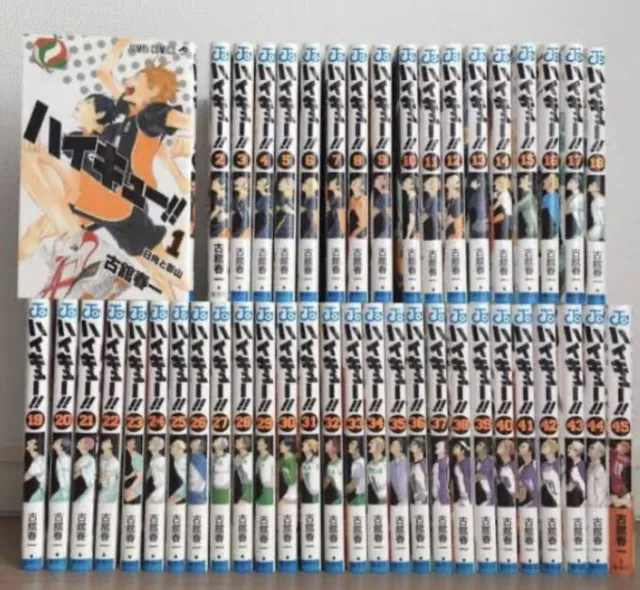 Haikyuu Vol 1-45 complete manga comics Set Haruichi Furudate Language Japanesd
