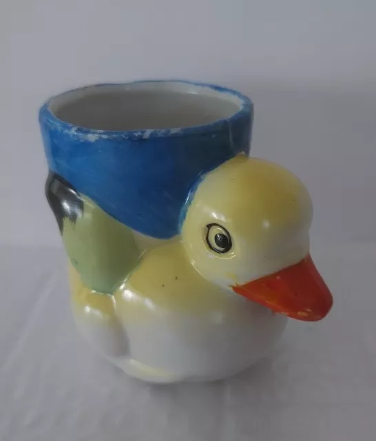 Vintage Made In Japan Figural Ceramic Porcelain Egg Cup - DUCK