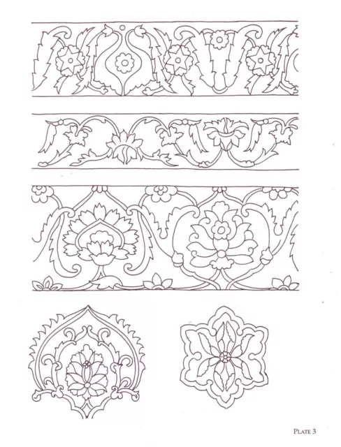 traditionelle indische Designs Stickerei Aufbügeln Transfer Nr. 3 2