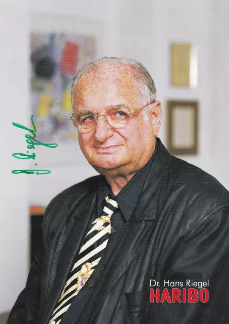 Autogramm - Dr. Hans Riegel - Haribo