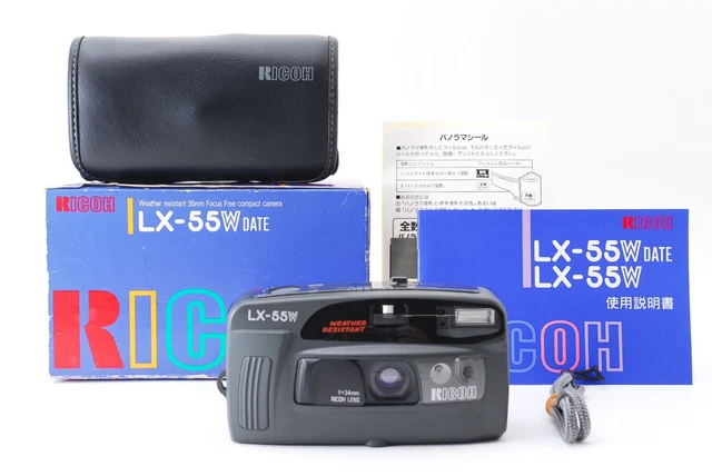 Ricoh LX-55W Date 34mm Lens Point & Shoot 35mm Film Camera in Box [Near Mint]