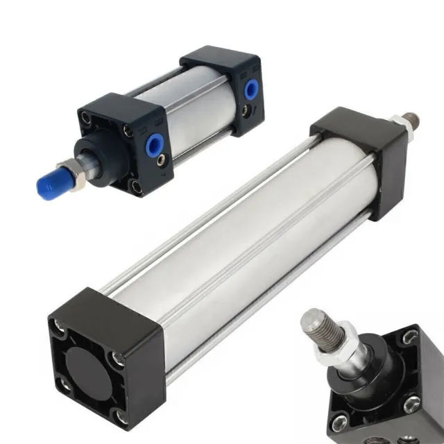 SC40mm Bore 25~200 Stroke Single Piston Rod Double Action Pneumatic Air Cylinder