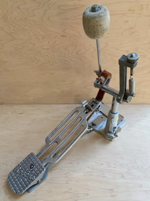 ROGERS 385R Swivomatic Bass Drum PEDAL 60s Vtg 1st Gen w/ Hoop Protector CLEAN!