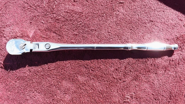 Mac Tools *Near Mint!* 1/2" Drive Vr1890Lfk Long "Locking" Flex Ratchet!
