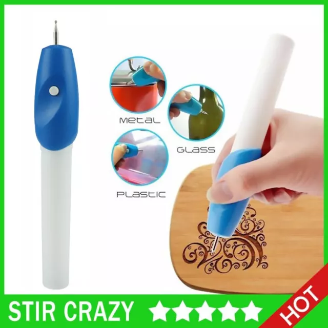 Electric Engraving Engraver Pen Carve DIY Tool For Jewelry Metal Glass AU StoHQ