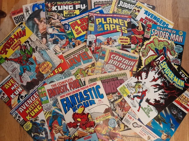 Vintage original Marvel DC mixed Comics job lot 70s/80s