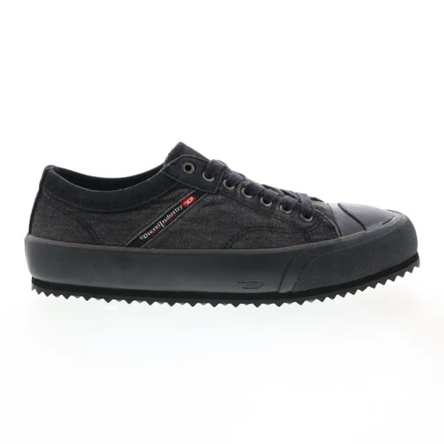 Diesel S-Principia Low Mens Black Canvas Lace Up Lifestyle Sneakers Shoes 12.5